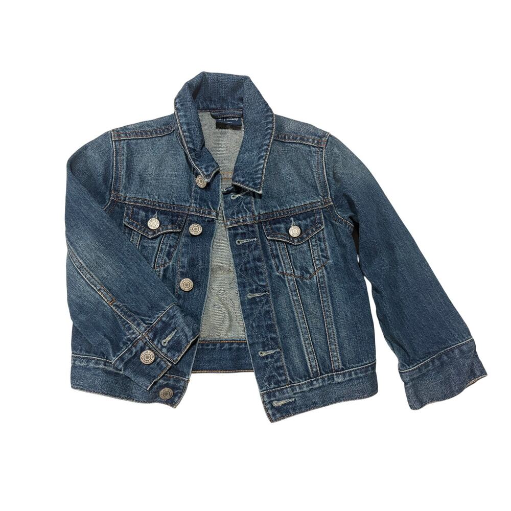 Mickey Mouse denim Jean Jacket 3T Disney EUC Embroidered